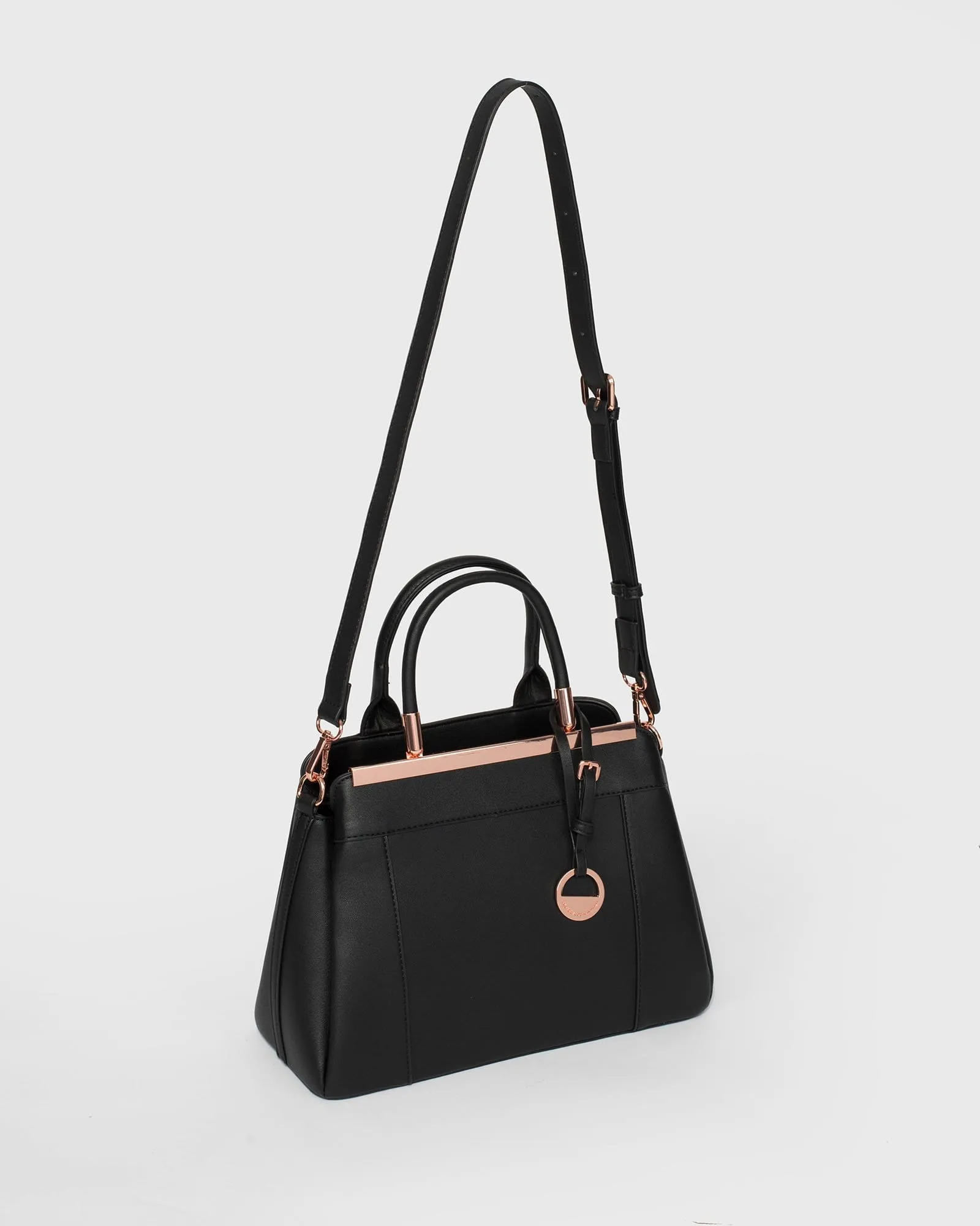 Black Connie Medium Tote Bag