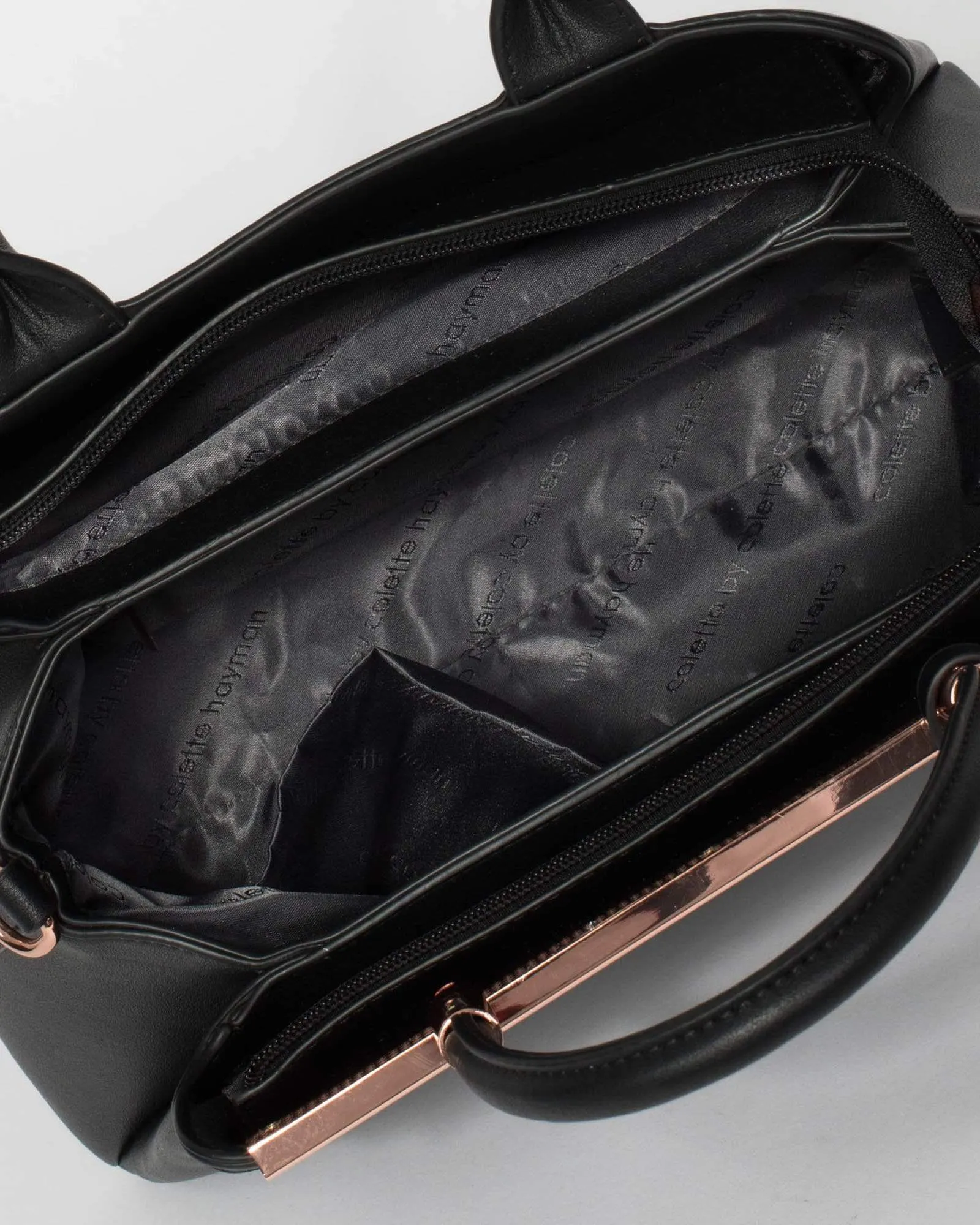 Black Connie Medium Tote Bag