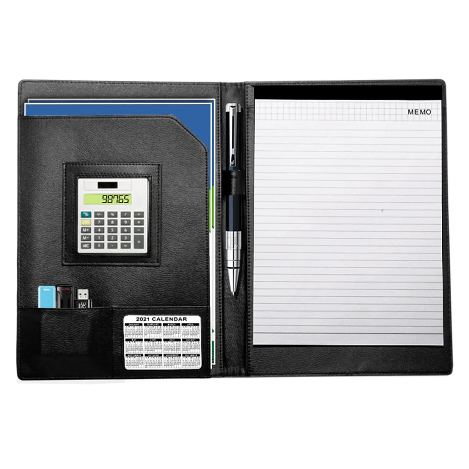 Black Durable Double Stitched Portfolio