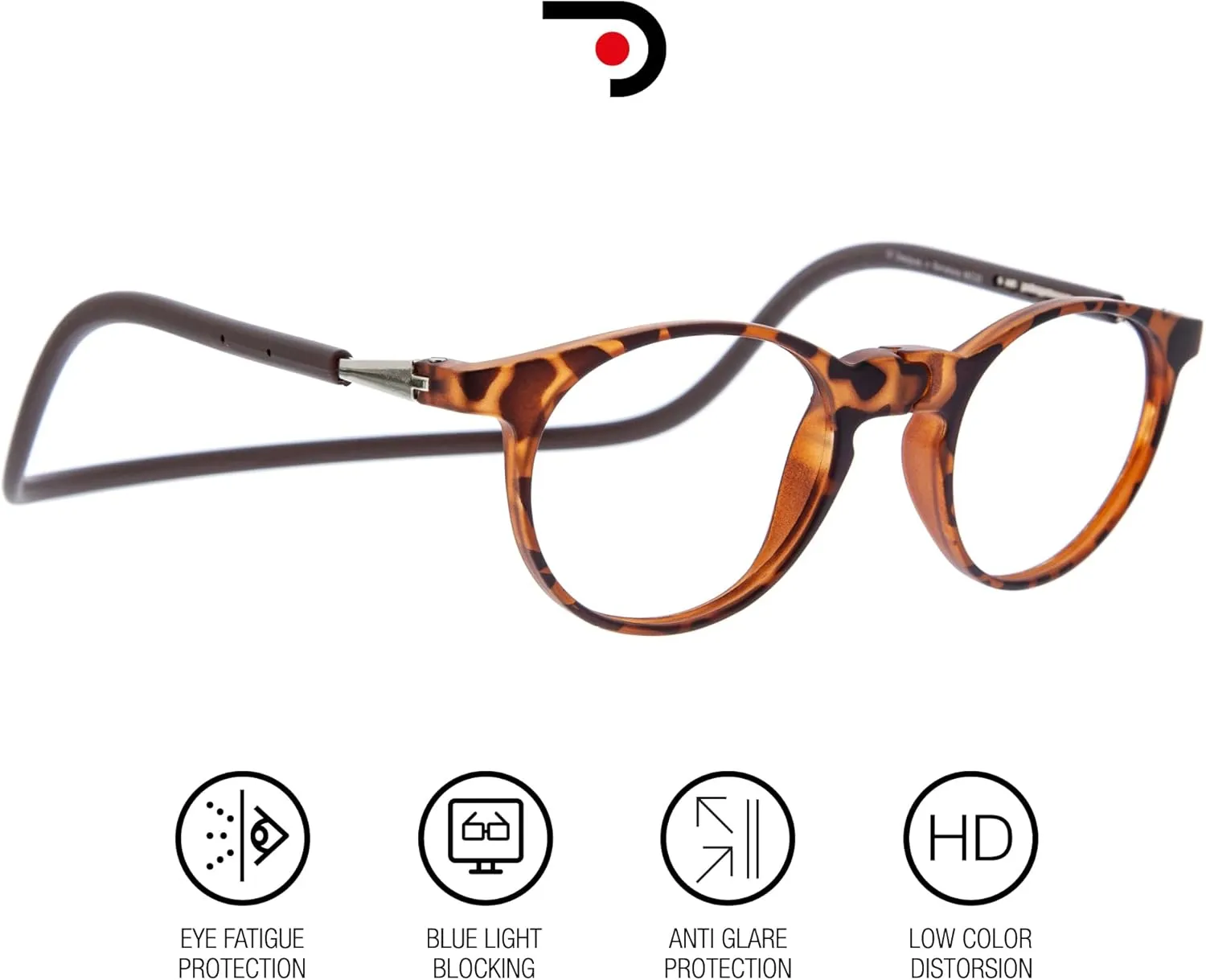 Blue Light Blocking Magnetic Reading Glasses for Men and Women. Rubber Touch Flexible Temples and Anti Glare Lenses.