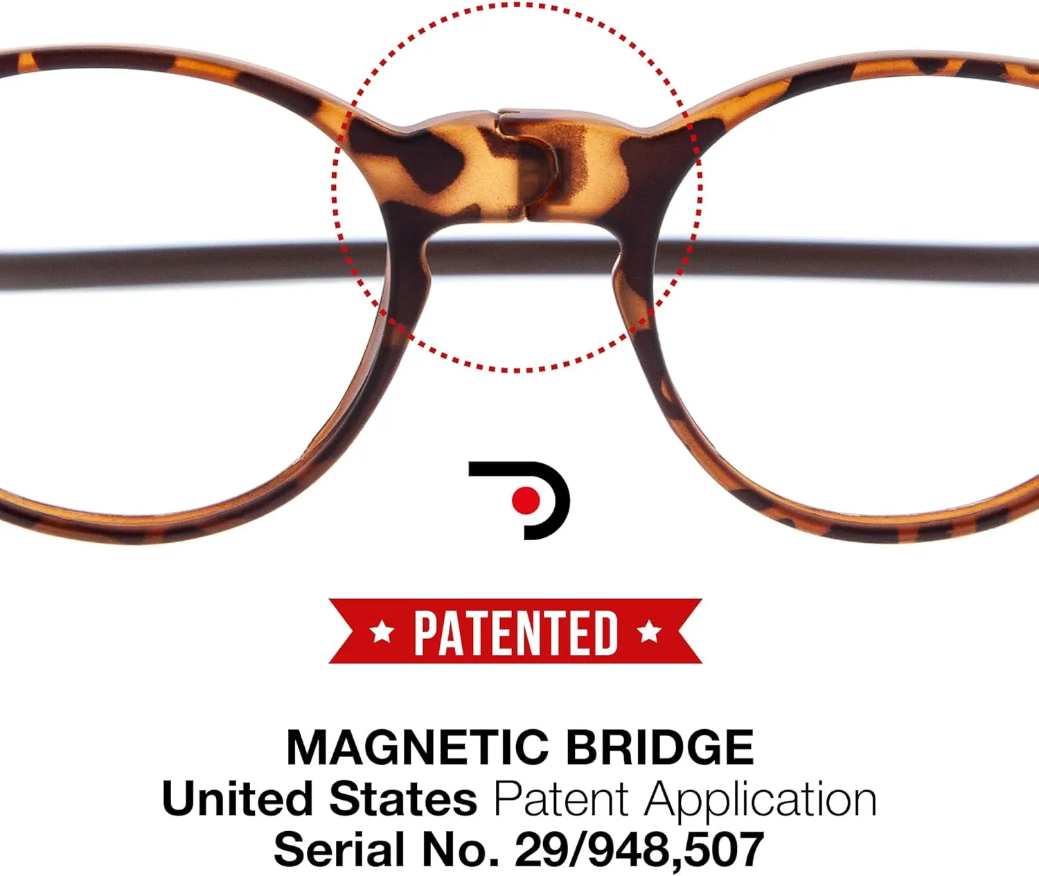 Blue Light Blocking Magnetic Reading Glasses for Men and Women. Rubber Touch Flexible Temples and Anti Glare Lenses.