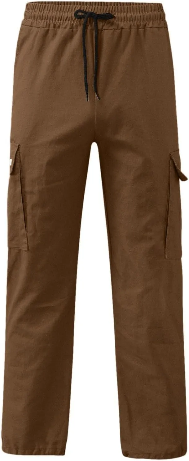 Cargo Pants, Men Comfy Multipants - High Stretch Multi-Pocket Durable Cargo Pants Relaxed Fit Trousers Flexible Joggers