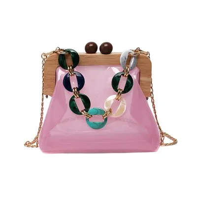 Christmas Gift DORANMI Transparent Shell Flap Women's Handbags 2020 Big Chain Strap Flap Shoulder Bag Female Crossbody Bags Bolsos Mujer BG771