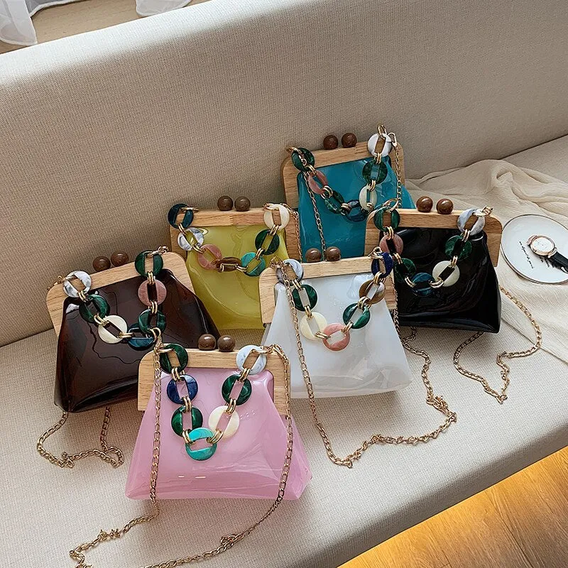 Christmas Gift DORANMI Transparent Shell Flap Women's Handbags 2020 Big Chain Strap Flap Shoulder Bag Female Crossbody Bags Bolsos Mujer BG771