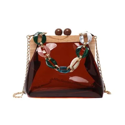 Christmas Gift DORANMI Transparent Shell Flap Women's Handbags 2020 Big Chain Strap Flap Shoulder Bag Female Crossbody Bags Bolsos Mujer BG771