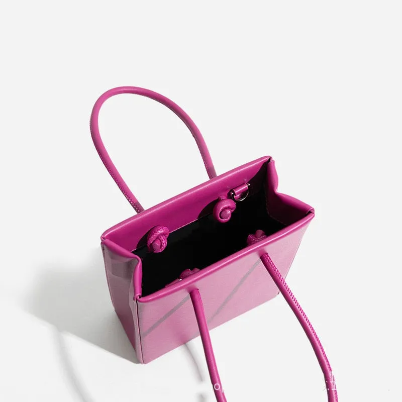 Christmas Gift [EAM] Trendy Women Spring Summer 2021 New Purple Niche Acrylic Chain Armpit Bag  One Shoulder Portable Tote Bag 18A5071 18A5071