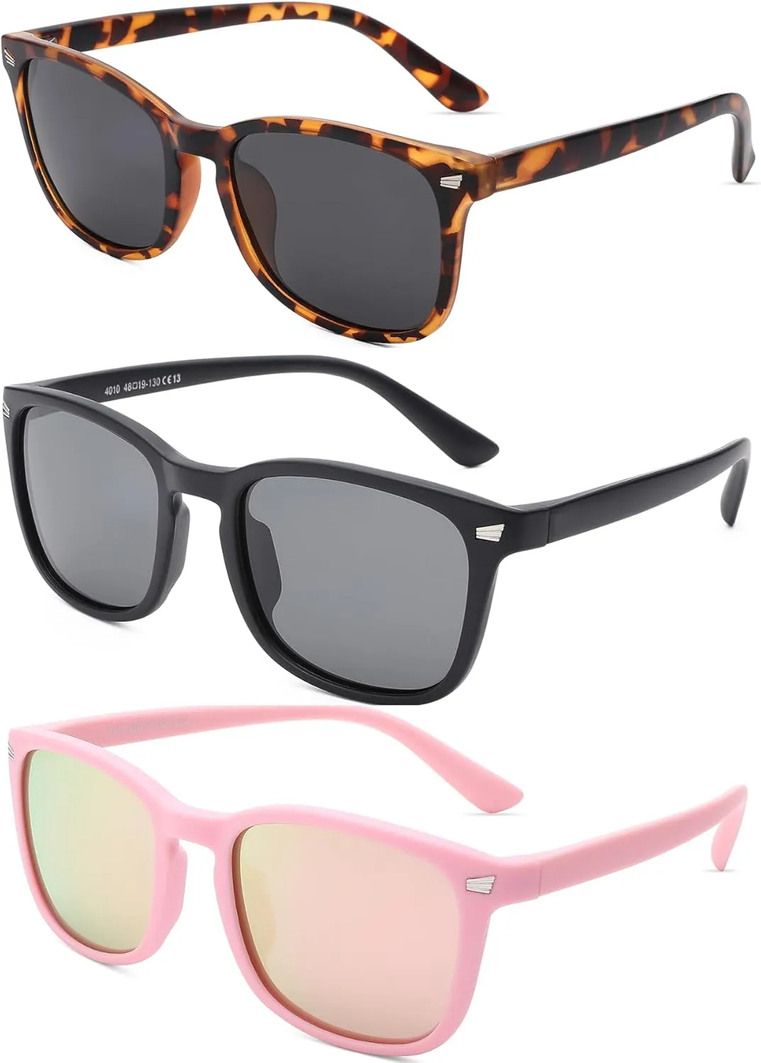 Kids Sunglasses Polarized - Flexible Youth Glasses for Toddler Girls Boys Age 3-12