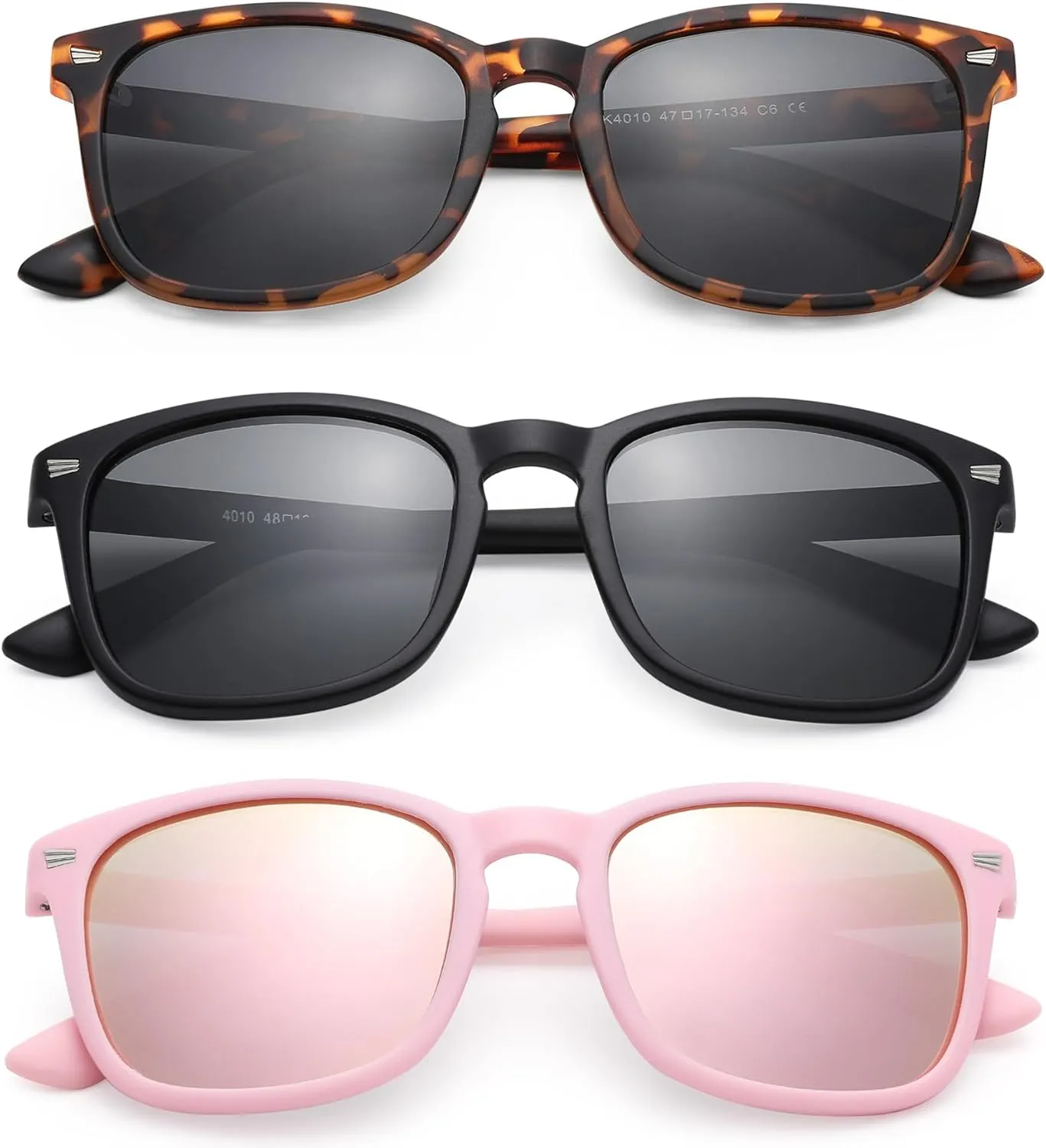 Kids Sunglasses Polarized - Flexible Youth Glasses for Toddler Girls Boys Age 3-12