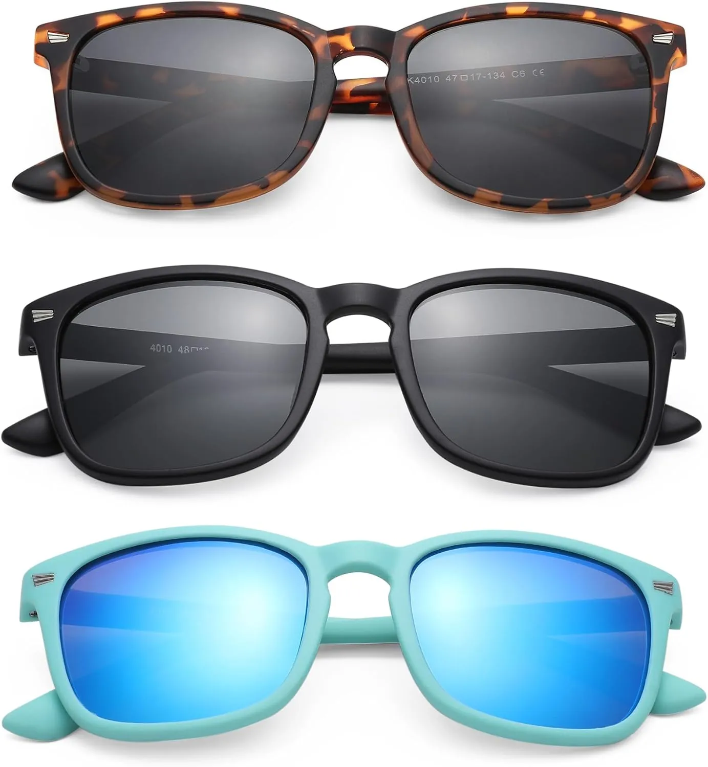 Kids Sunglasses Polarized - Flexible Youth Glasses for Toddler Girls Boys Age 3-12
