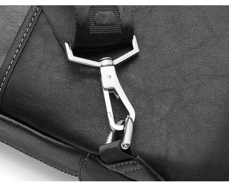 Men's Cowhide Leather Crossbody Bag
