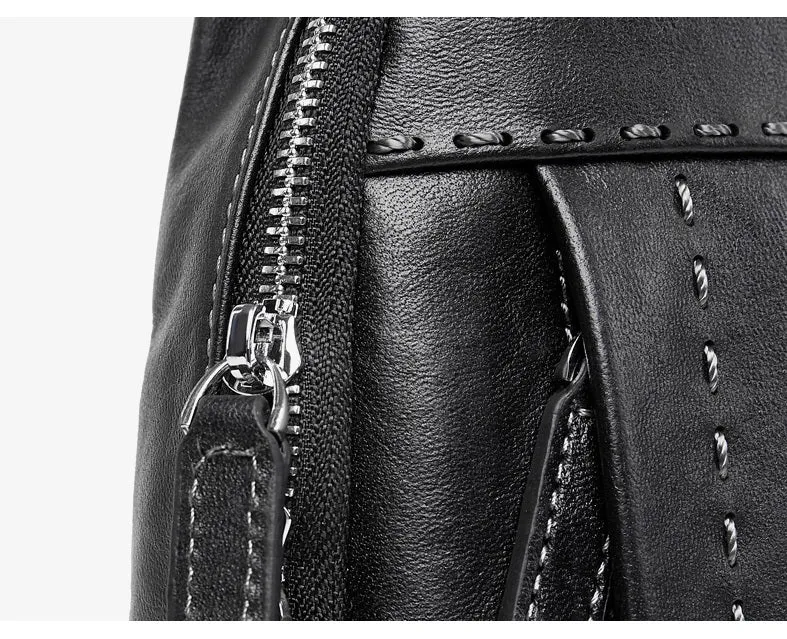 Men's Cowhide Leather Crossbody Bag