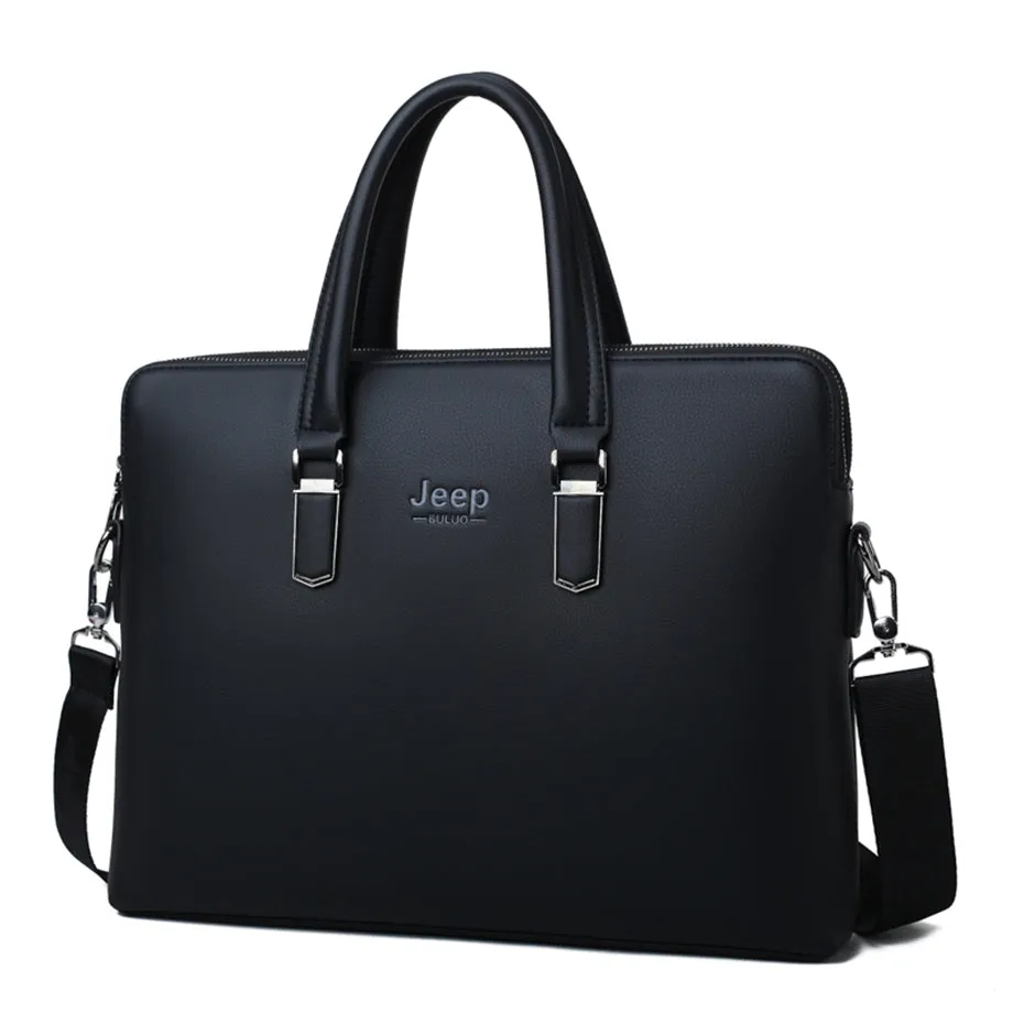 Men's Leather Briefcase For 14 Inch Laptop