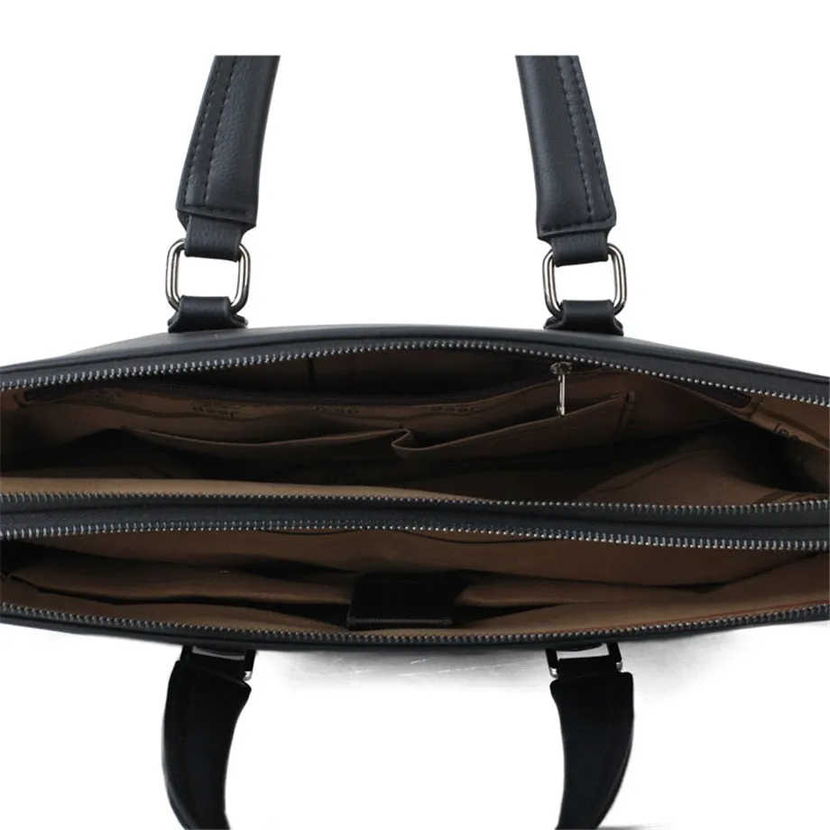 Men's Leather Briefcase For 14 Inch Laptop