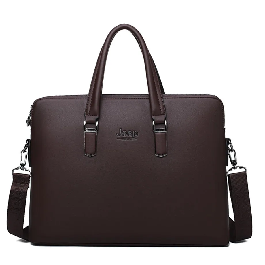 Men's Leather Briefcase For 14 Inch Laptop