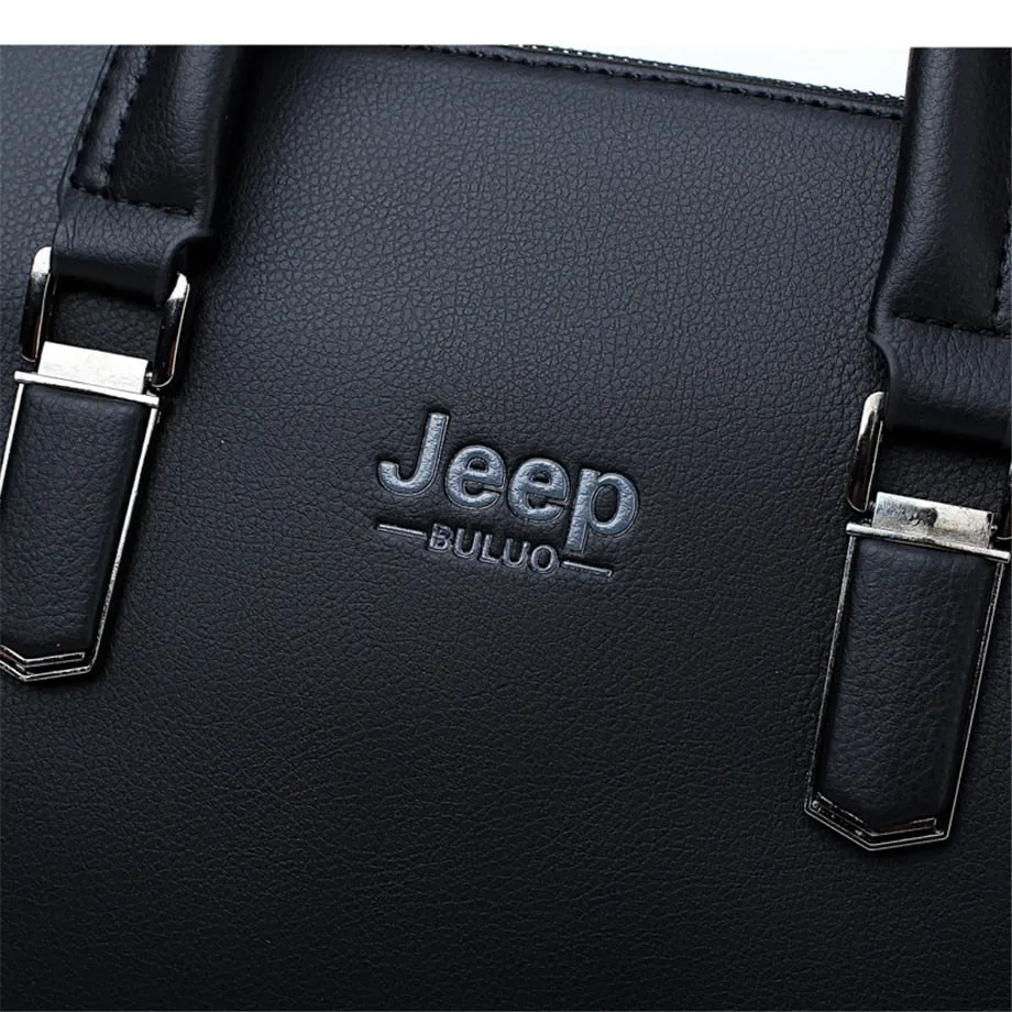 Men's Leather Briefcase For 14 Inch Laptop