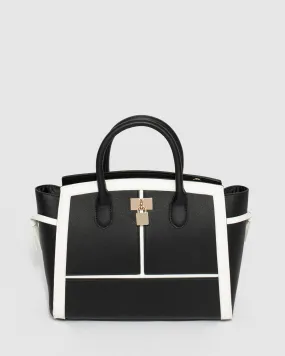 Multi Colour Elora Lock Tote Bag