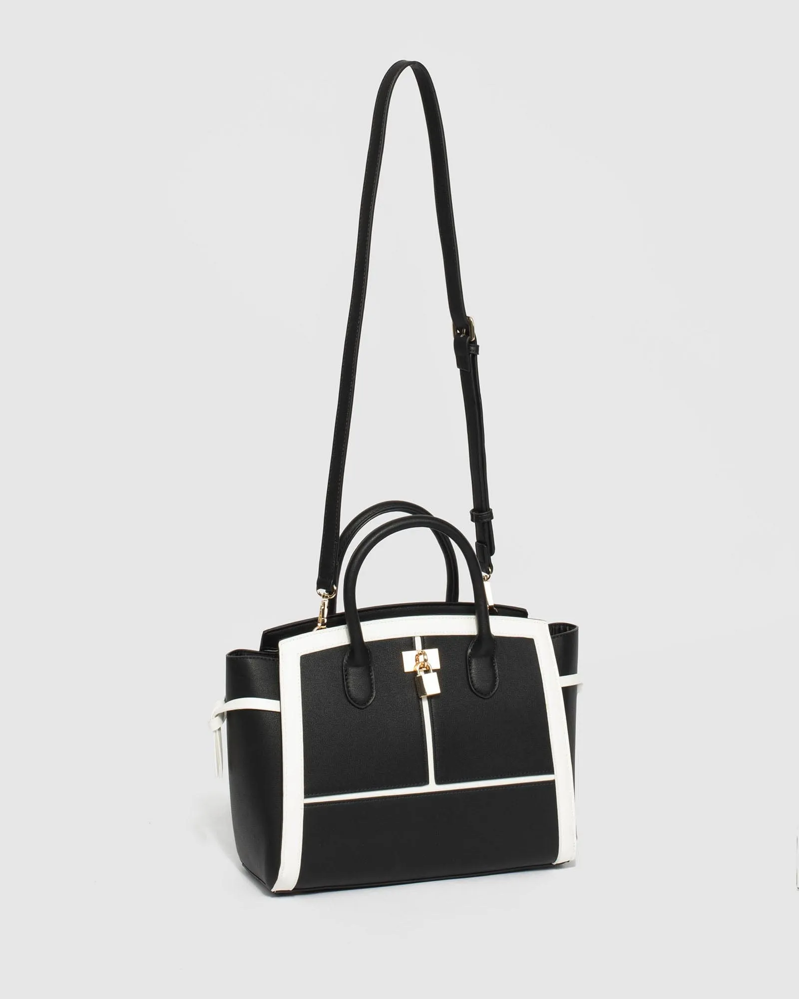 Multi Colour Elora Lock Tote Bag