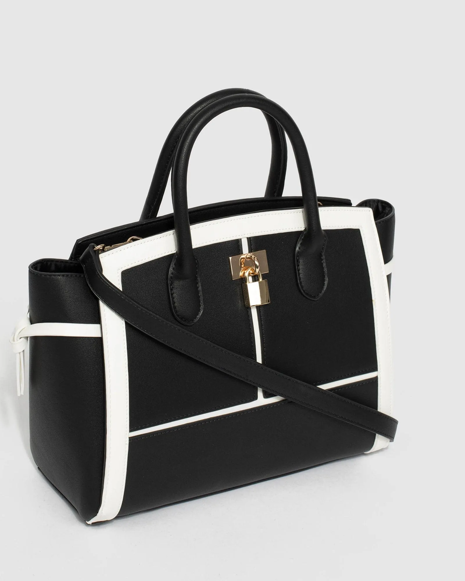 Multi Colour Elora Lock Tote Bag