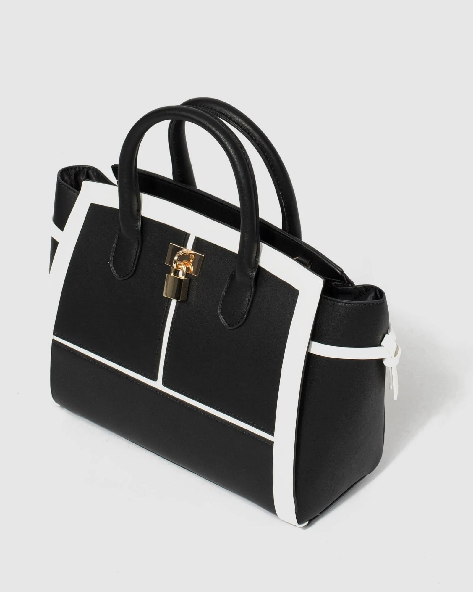 Multi Colour Elora Lock Tote Bag