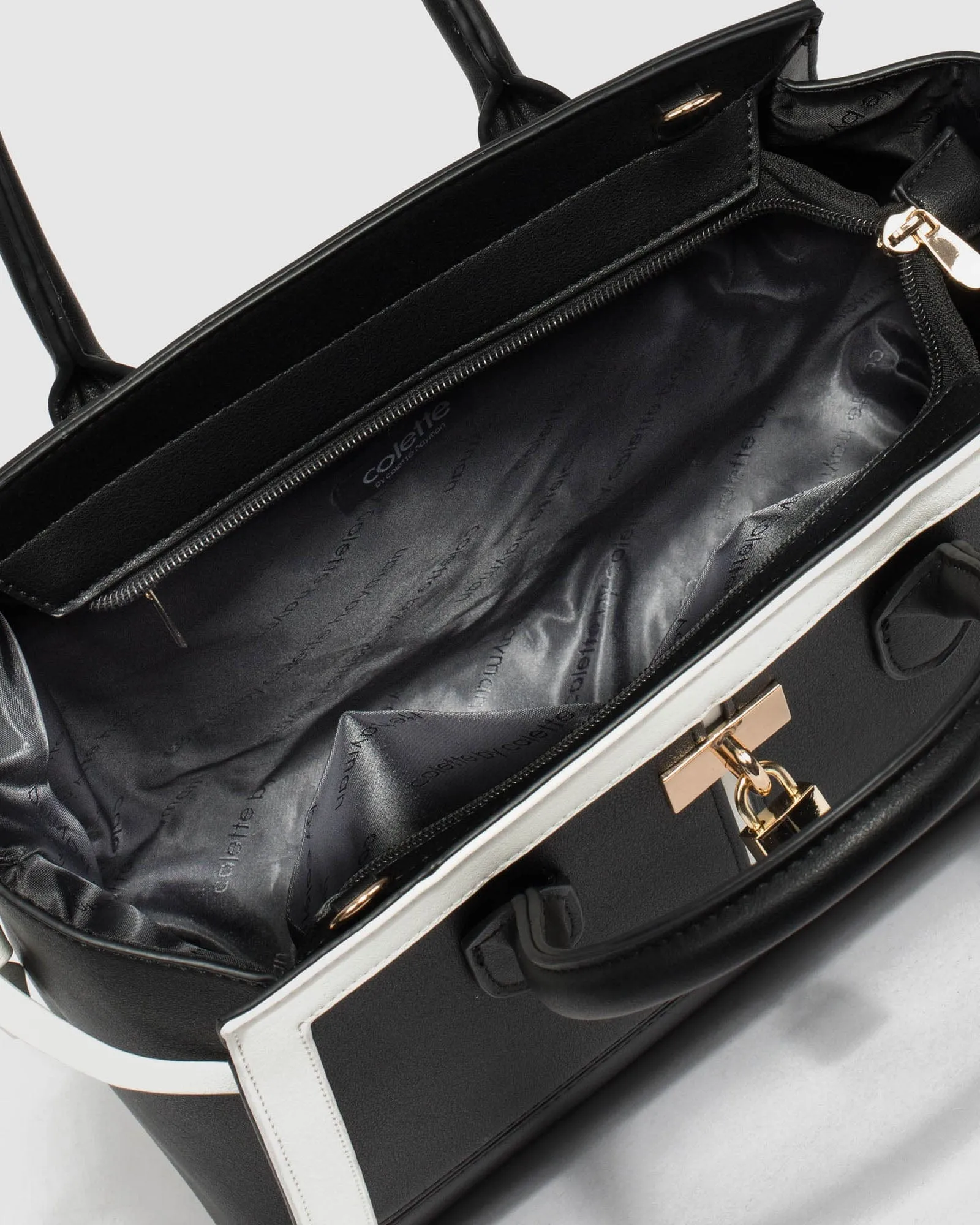Multi Colour Elora Lock Tote Bag