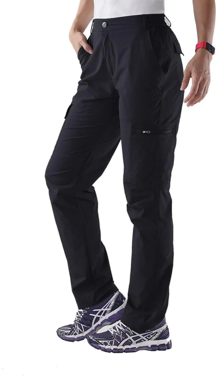 Nonwe Women's Outdoor Water-Resistant Quick Drying Lightweight Cargo Pants