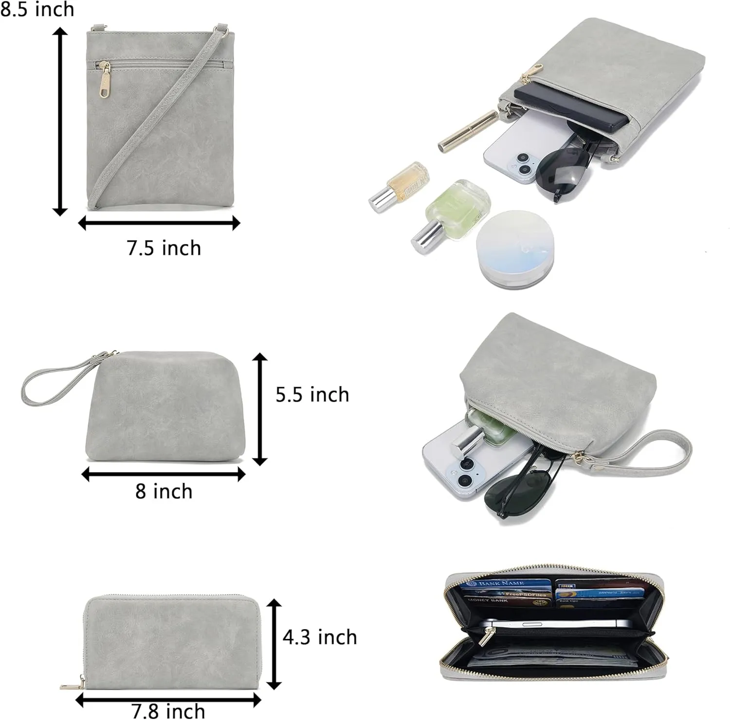 Purses For Women Handbags And Wallet Set Large Hobo Crossbody Bag Ladies Purse Totes 4 PCS