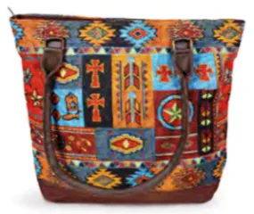 "Western Life" Woven Shoulder Bag