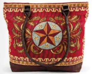 "Western Star" Woven Shoulder Bag
