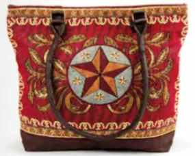 "Western Star" Woven Shoulder Bag