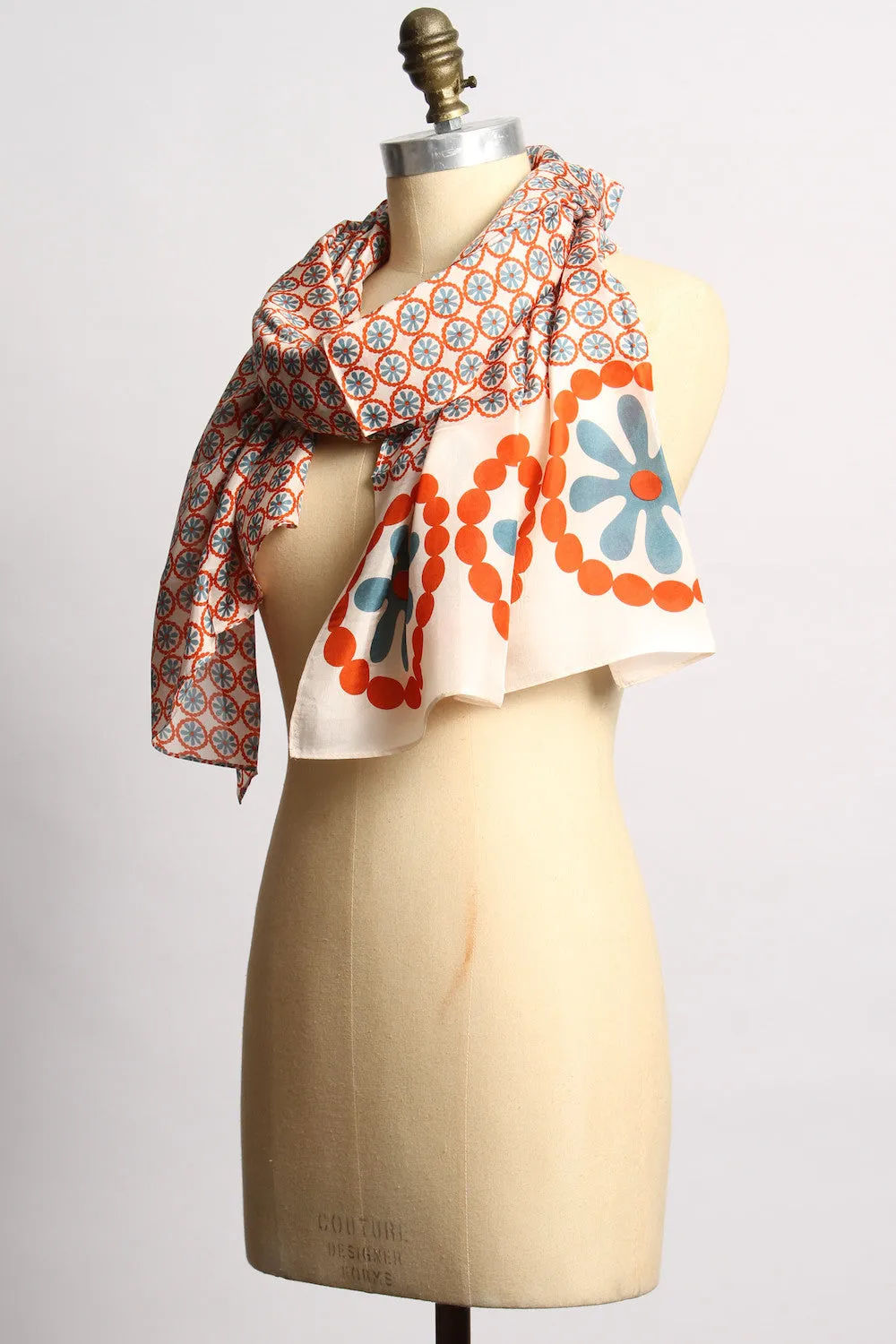 Silk Tali Blue Scarf