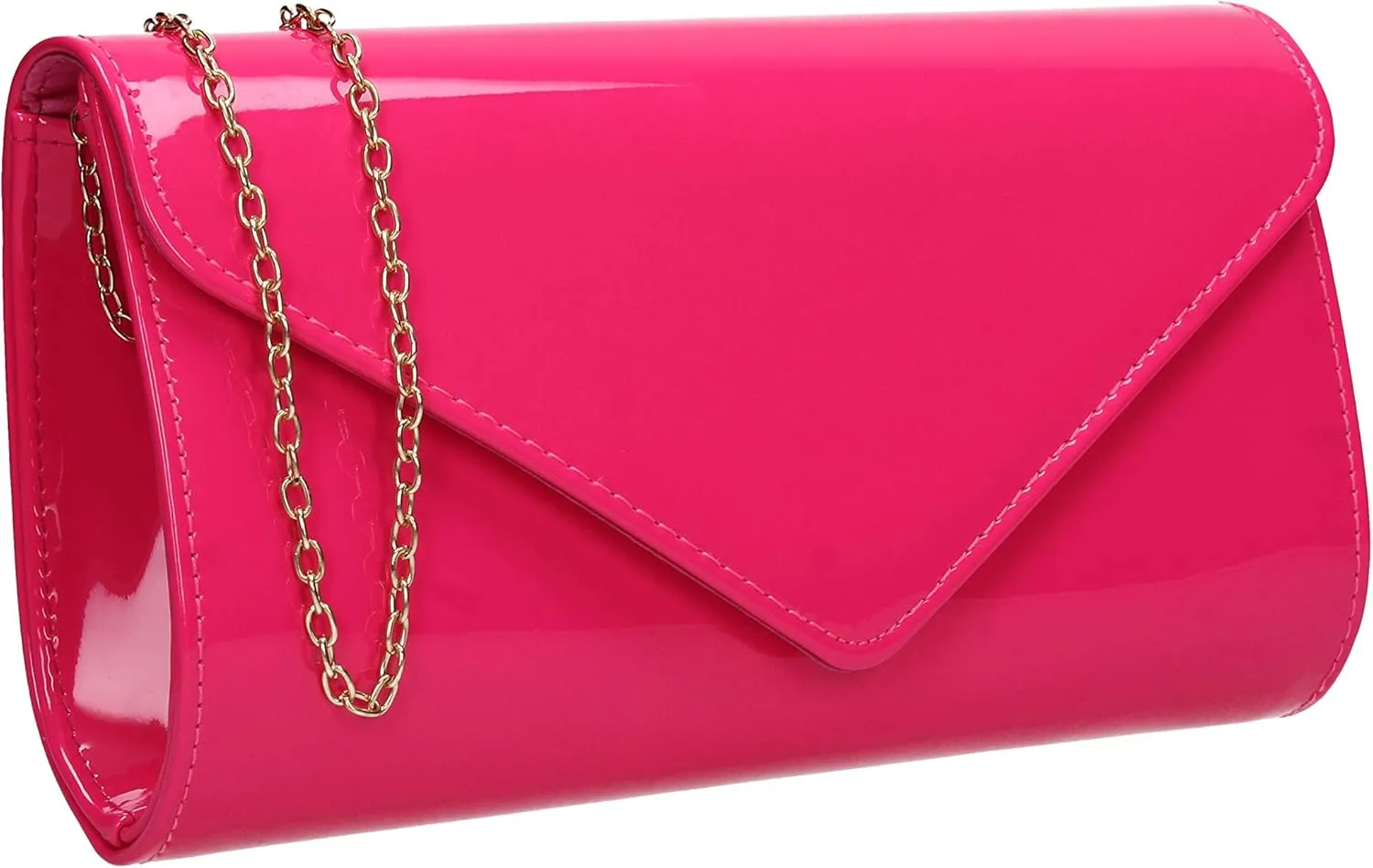 SwankySwans Alisa Patent Party Prom Evening Clutch Bag