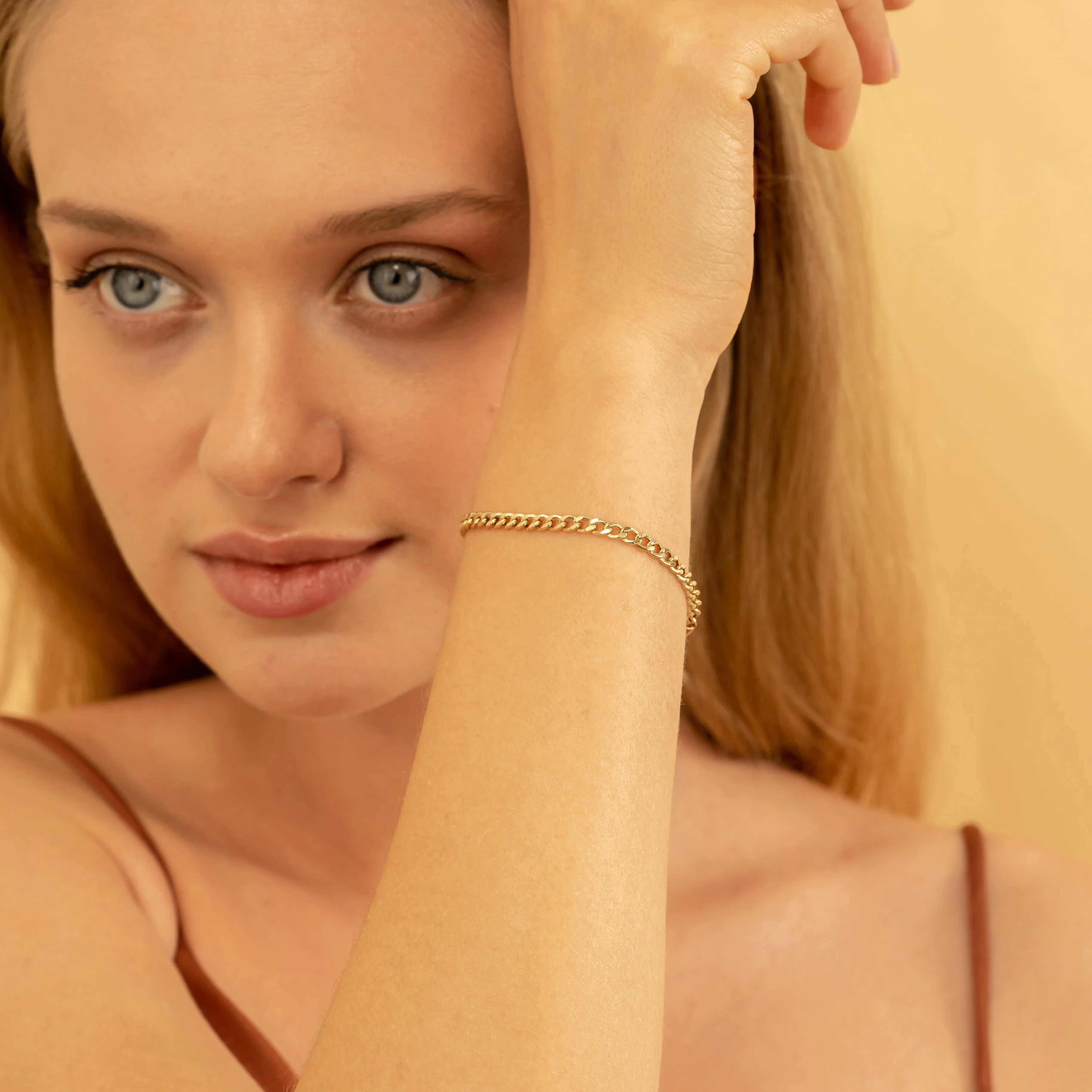 Thick Cuban Chain Bracelet, Mira