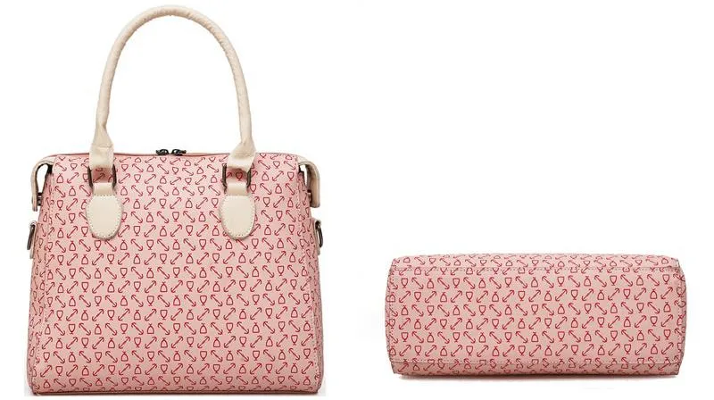 Women's Soft Leather Handbag | 4 Pieces Set