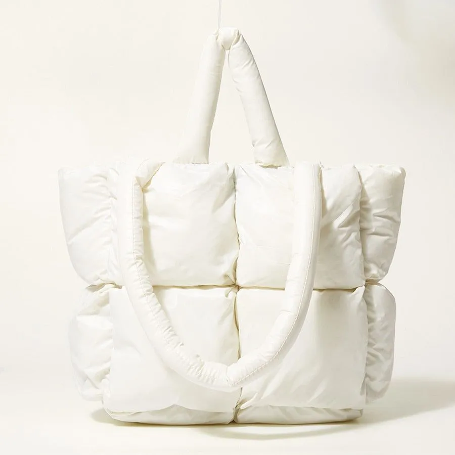 X-Large Tote Padded Women's Handbags Designer Quilted Shoulder Bags