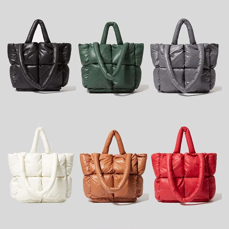 X-Large Tote Padded Women's Handbags Designer Quilted Shoulder Bags