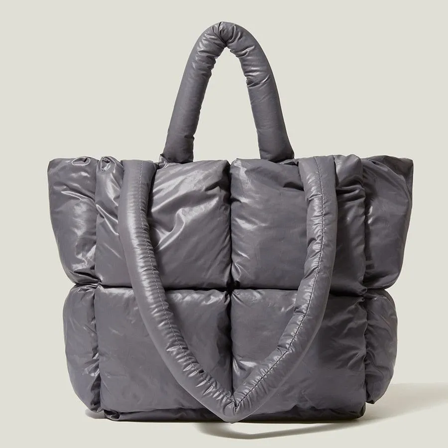 X-Large Tote Padded Women's Handbags Designer Quilted Shoulder Bags