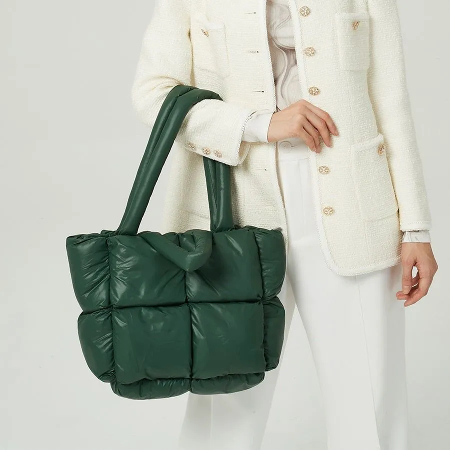 X-Large Tote Padded Women's Handbags Designer Quilted Shoulder Bags