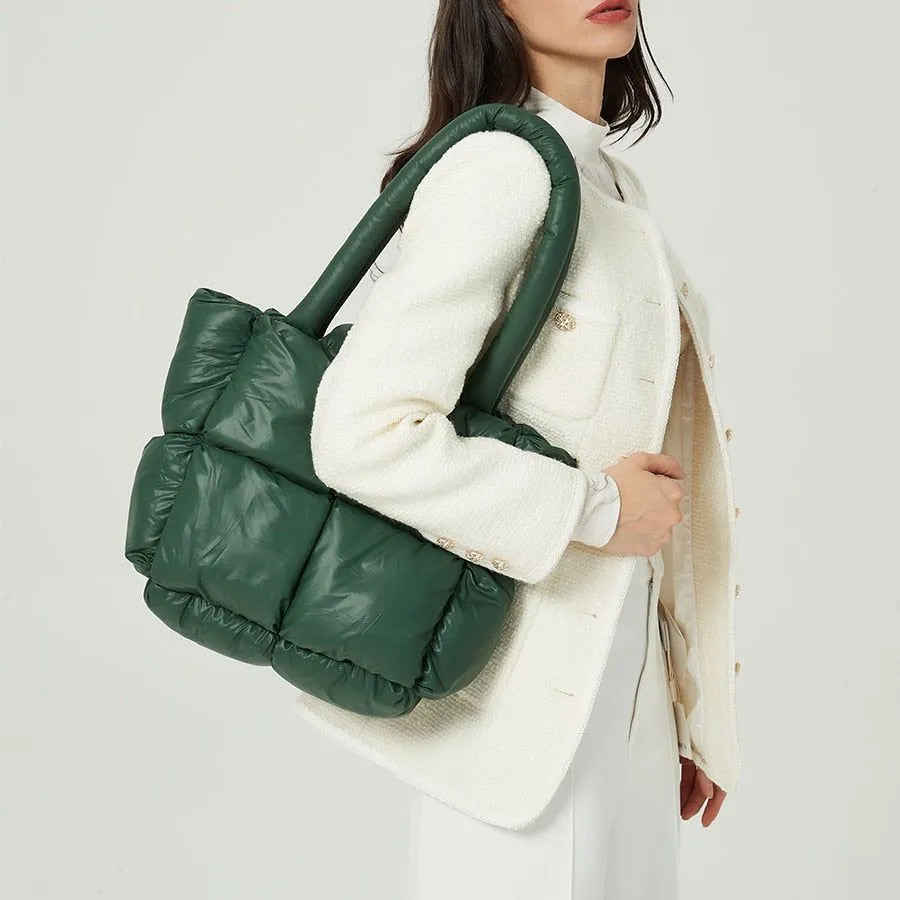 X-Large Tote Padded Women's Handbags Designer Quilted Shoulder Bags