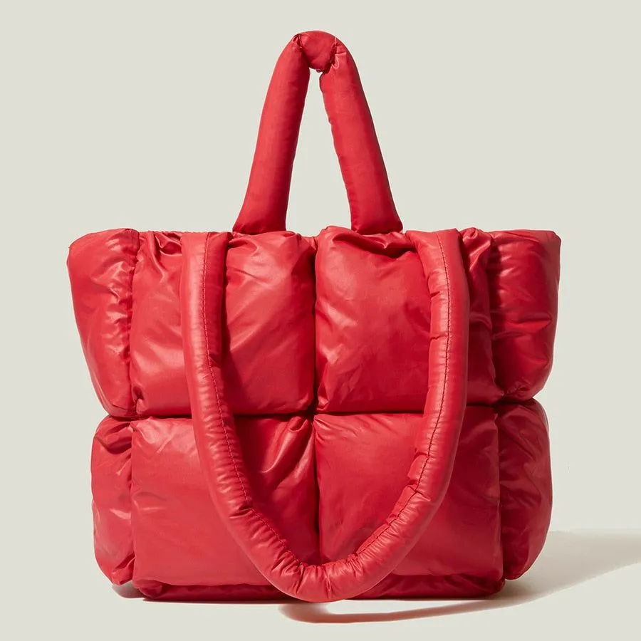 X-Large Tote Padded Women's Handbags Designer Quilted Shoulder Bags
